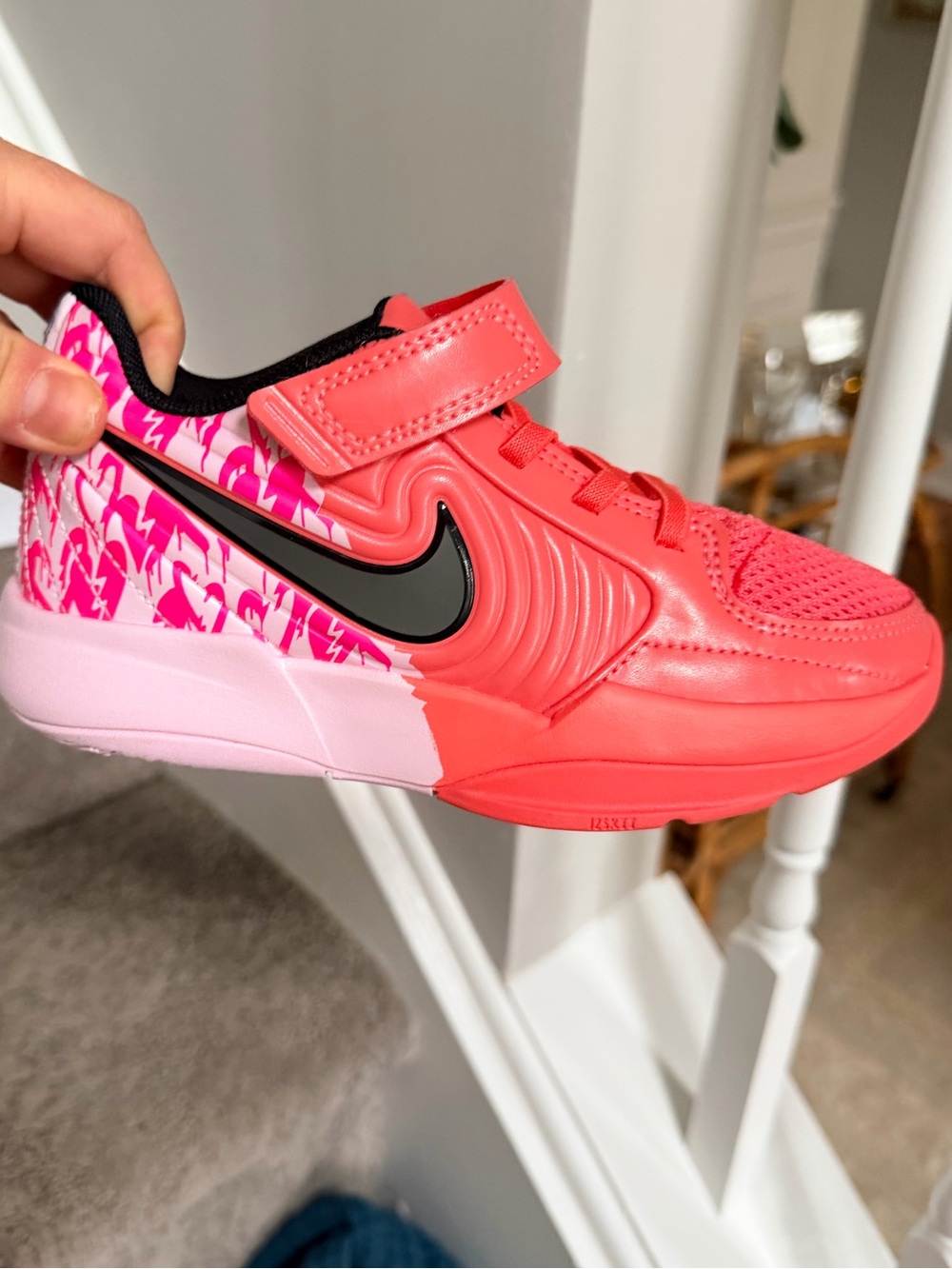 Kids/ Girls/ Youth - Brand New! Nike Ja 2 “Heart Eyes” basketball shoes - pink - Picture 1 of 6